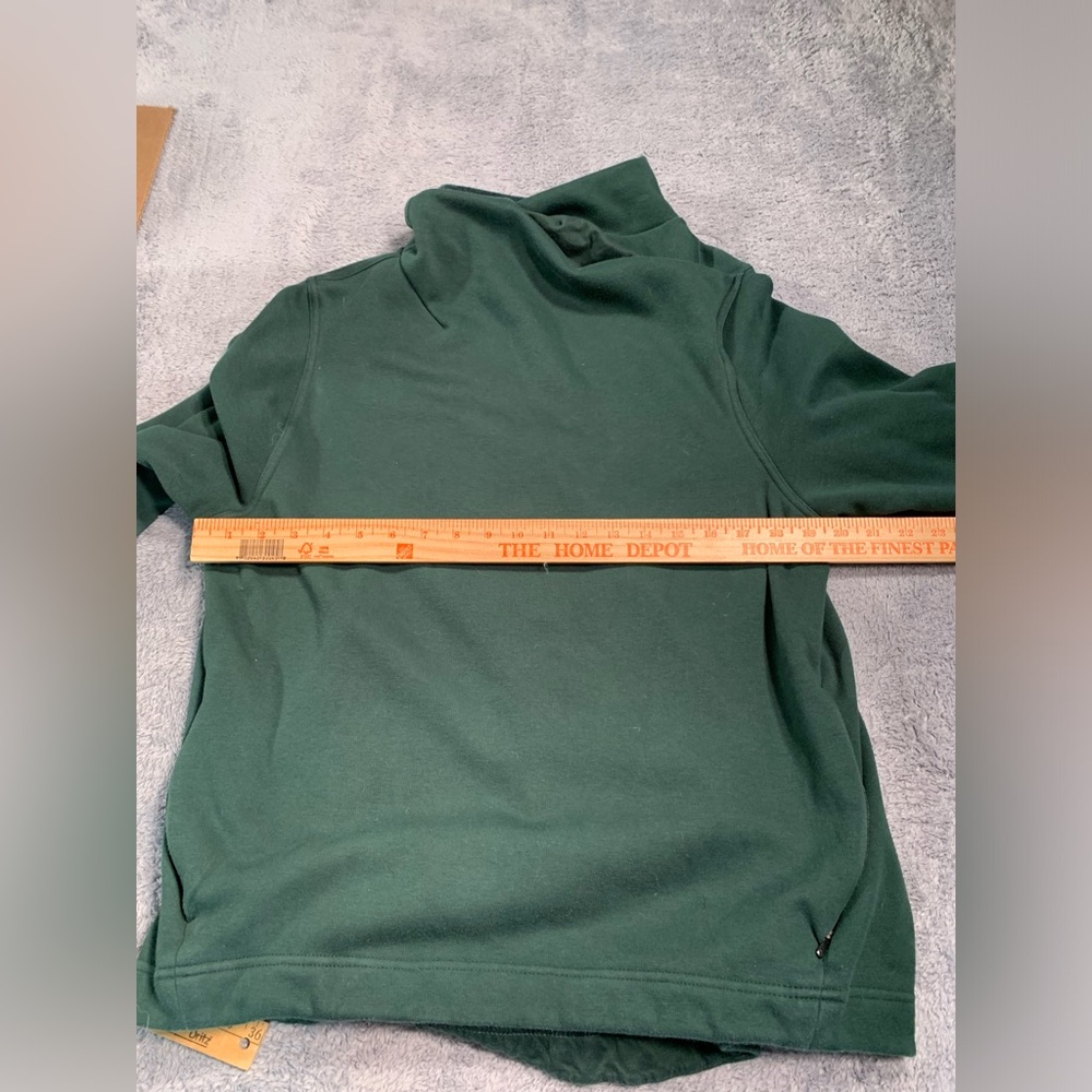 Athleta fleece lined dark green sweatshirt XL - Picture 12 of 12